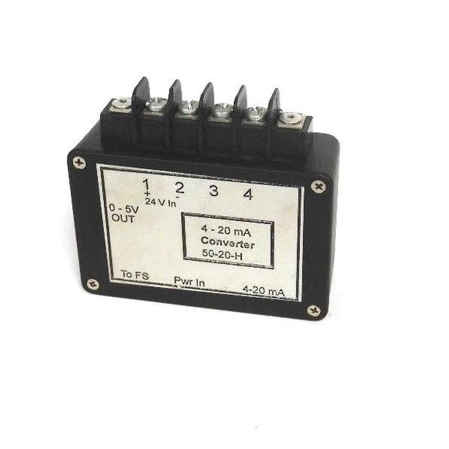 Used 50-20-H CONVERTER 4-20mA 0-5V OUT 24V IN 5020H