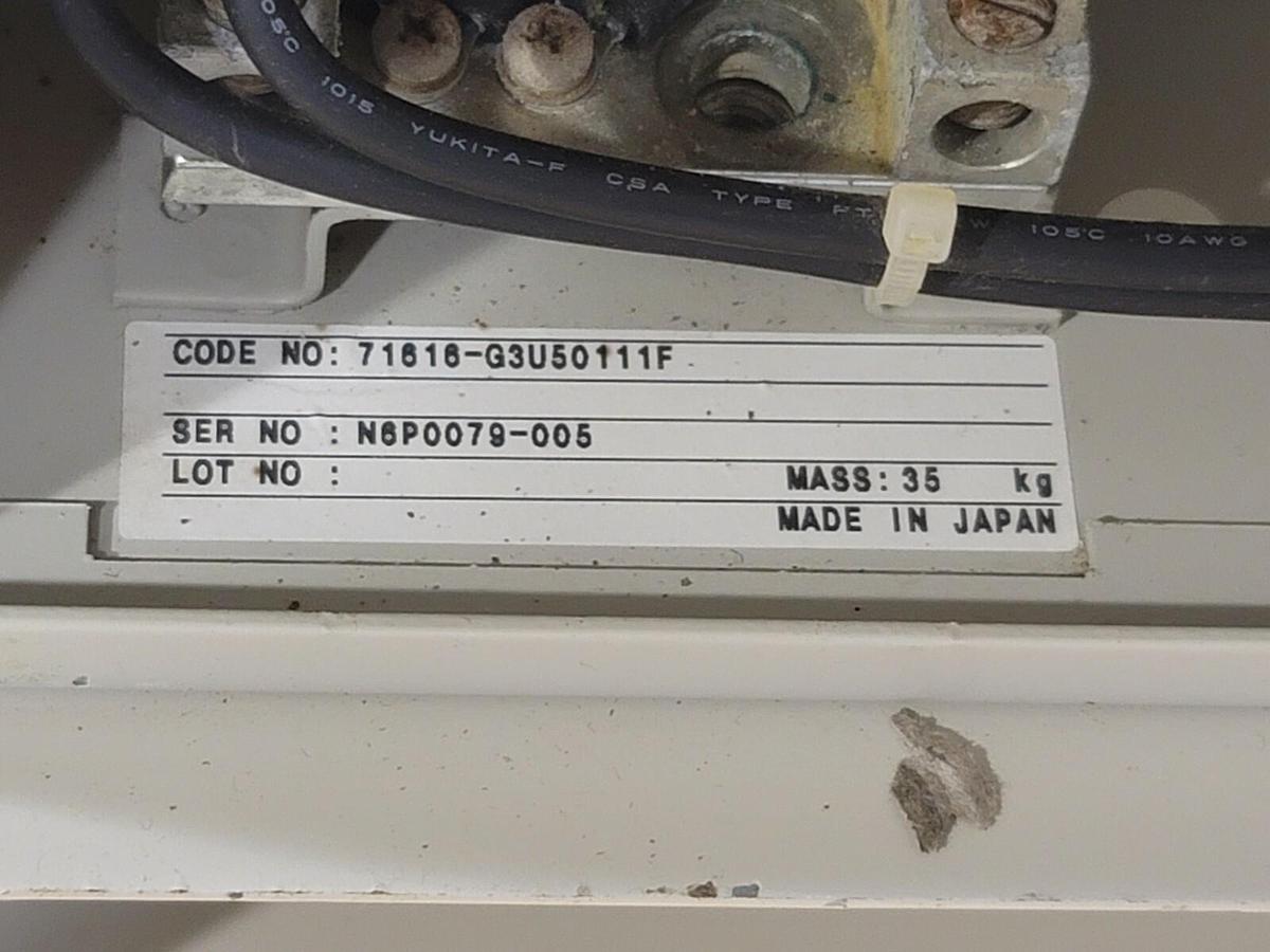 Used OMRON CIMR-G3U5011 SYSDRIVE 3G3IV INVERTER 3-PHASE AMPS: 21 W/ JVOP-100