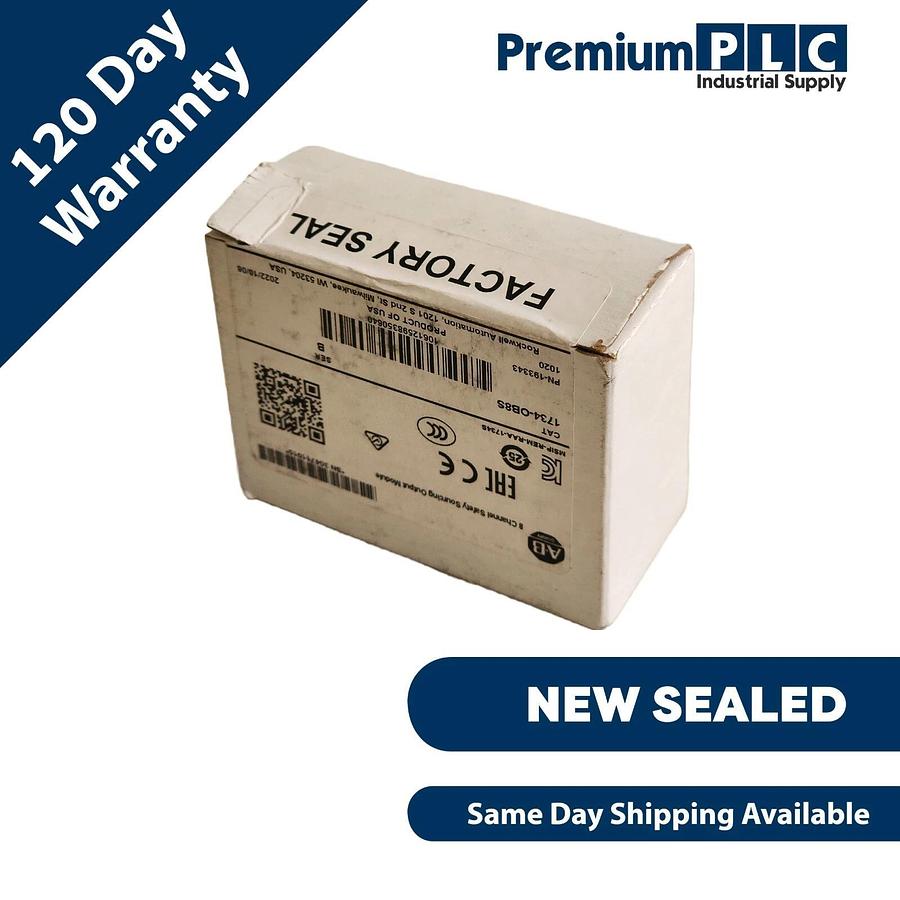 Used NEW F/S ALLEN BRADLEY 1734-OB8S /B POINT I/O 8-CH SAFETY SOURCING OUTPUT 2022 731938831373