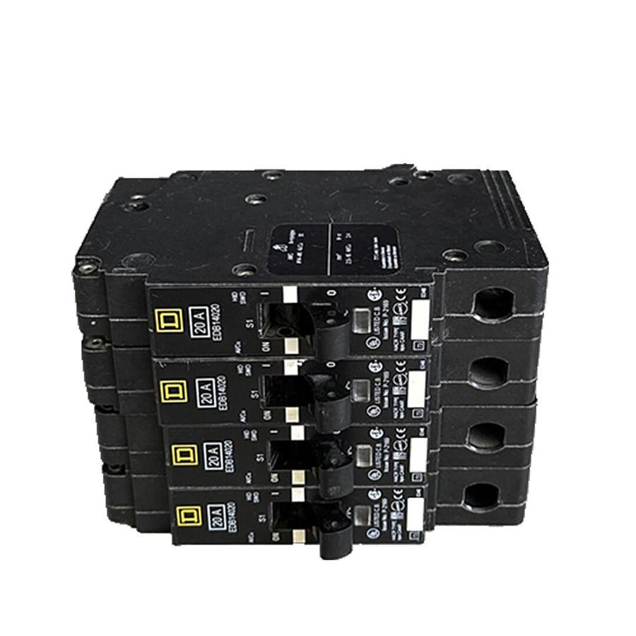 Used 4 NEW SQUARE D EDB14020 MINIATURE CIRCUIT BREAKERS 20A