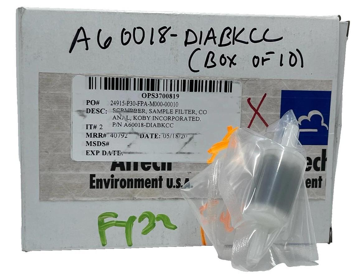 NEW Box of 10 Koby Scrubber Sample Filters CO Analysis P/N A60018-DIABKCC