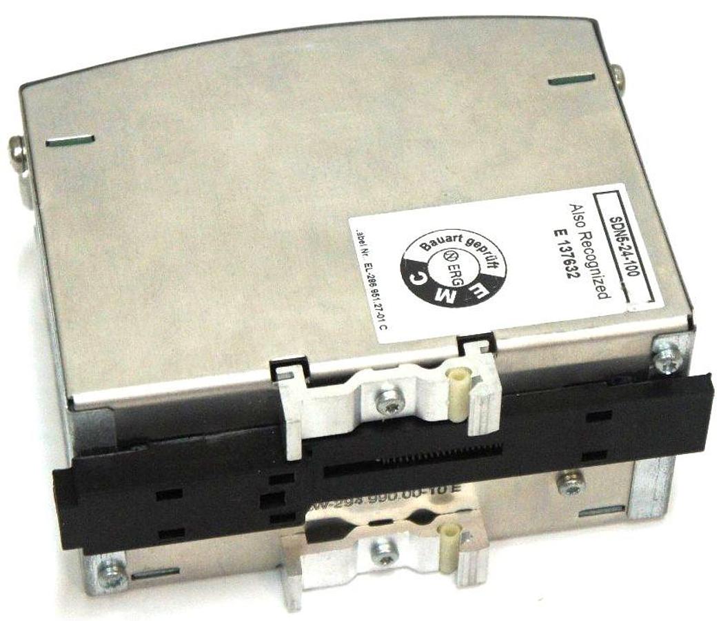 Used SOLA SDN5-24-100 POWER SUPPLY SDN524100, 115/230 VAC, 2.6-1.4A, 50/60HZ