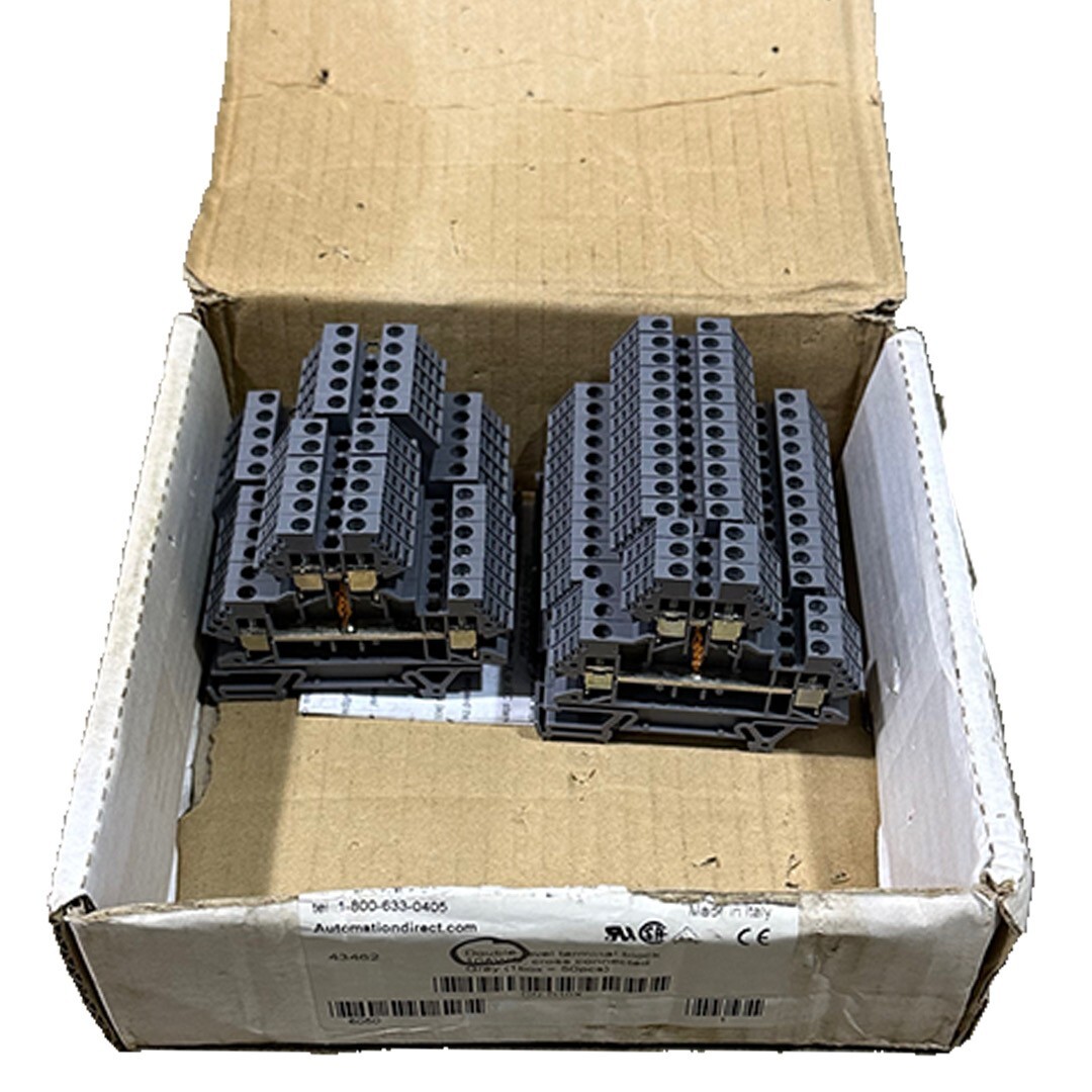 Used 25 NEW AUTOMATION DIRECT DN-D10X / DND10X DOUBLE-LEVEL TERMINAL BLOCKS 10AWG