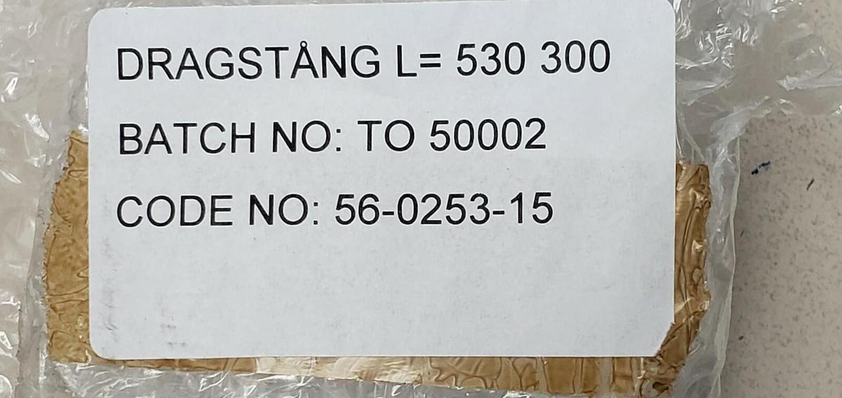 Used NEW GE HEALTHCARE 56-0253-15 ROD FOR BPG 300/500 21'' IN. OAL 12MM THREAD