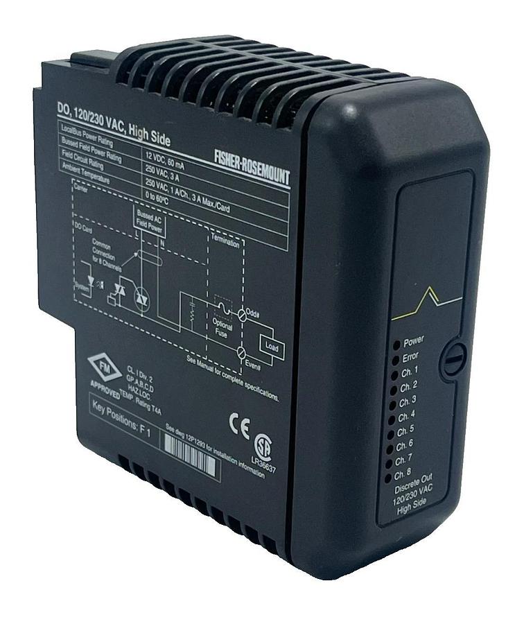 Used Fisher Rosemount DeltaV KJ3001X1-BK1 Output Module 12P0556X142 | 120/230VAC DO