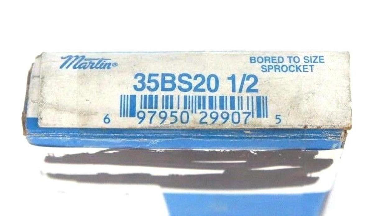 Used LOT OF 2 NIB MARTIN 35BS20-1/2 SPROCKETS 1/2" BORE 35BS2012