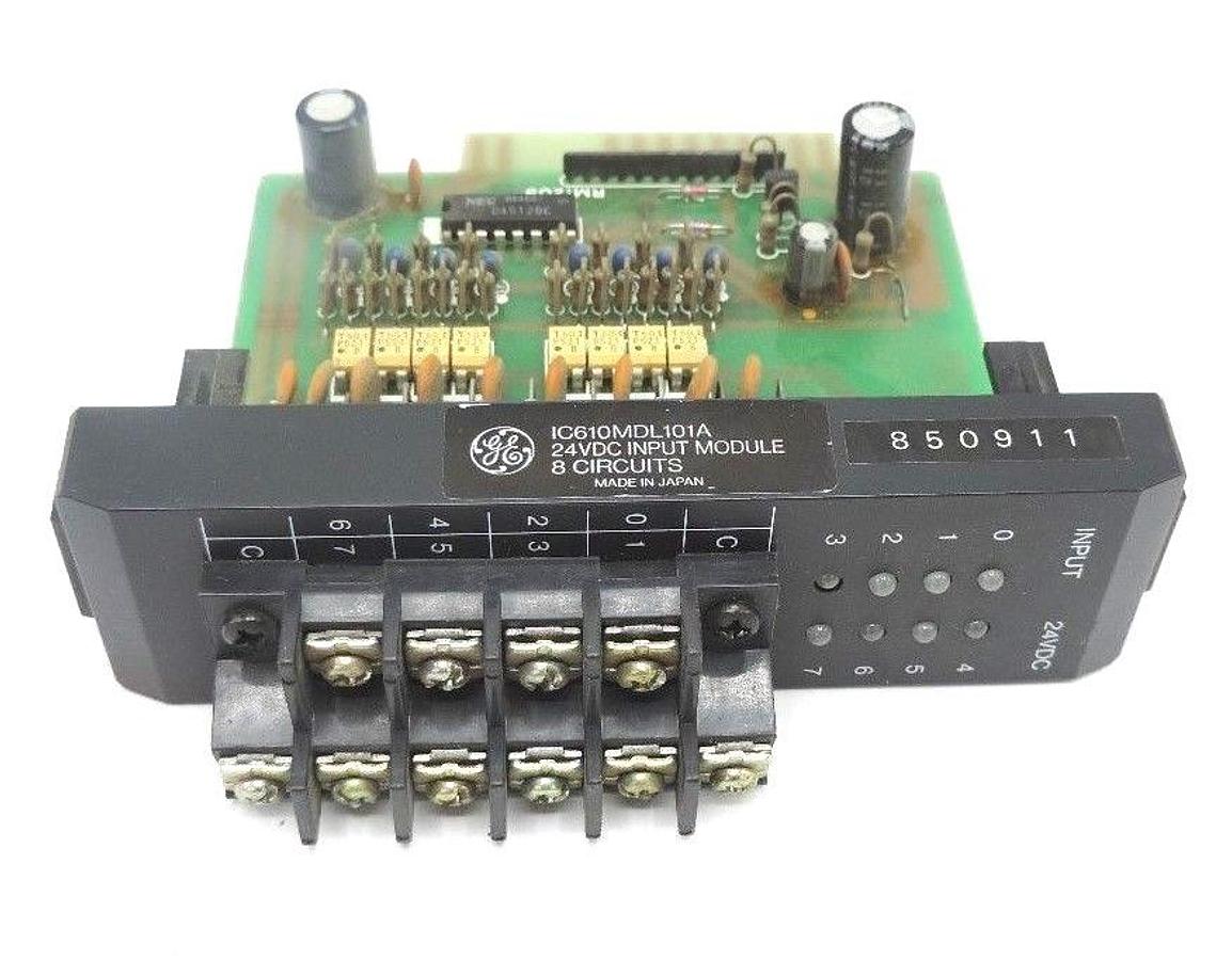 Used GENERAL ELECTRIC IC610MDL101A 24VDC INPUT MODULE 8 CIRCUITS