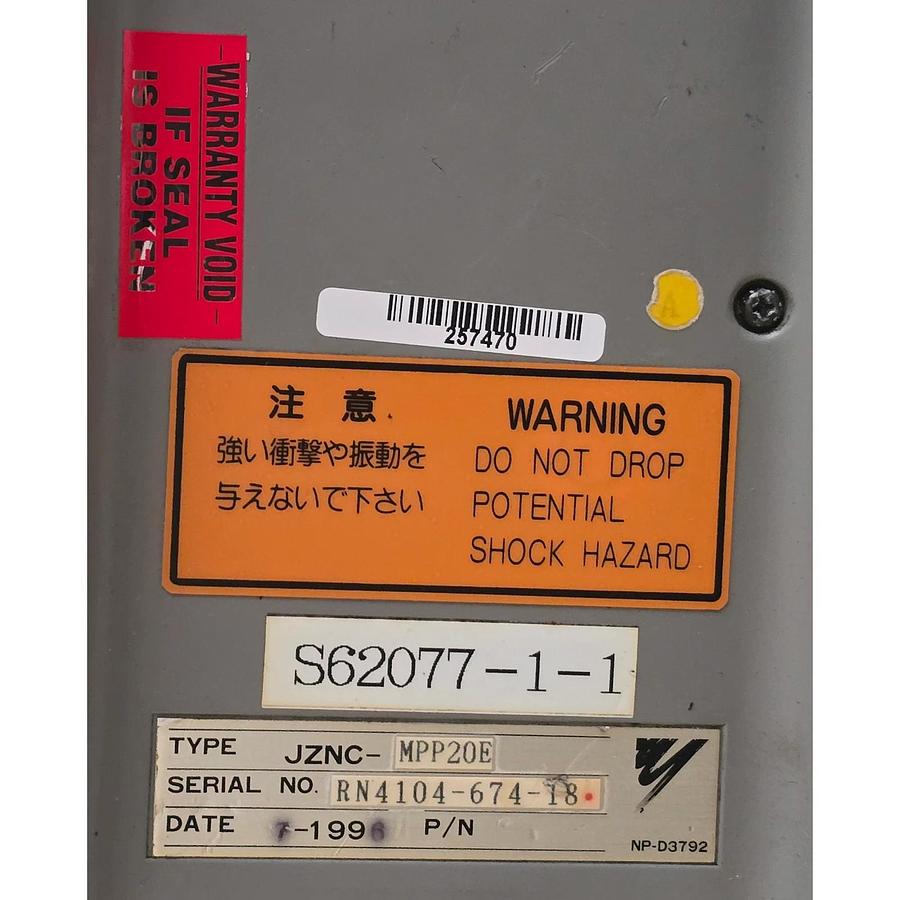 Refurbished YASKAWA MOTOMAN YASNAC MRC TEACH PENDANT JZNC-MPP20E / JZNCMPP20E REPAIRED