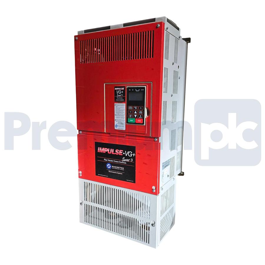 Used Magnetek Impulse 4112-FVG+S3 VG+ Series 3 Crane Inverter Drive 75HP CIMR-F7U4055