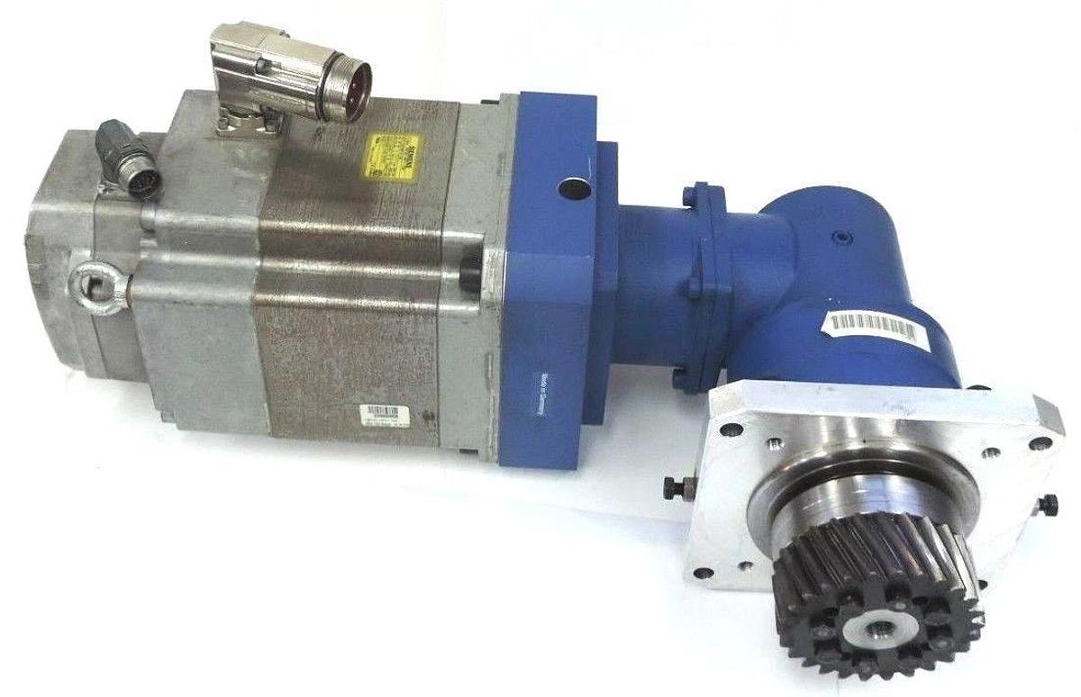 Used SIEMENS 1FK7103-5AF71-1EH0 SERVOMOTOR & ALPHA SPK 140-MX2-5-4X1-000 GEAR REDUCER