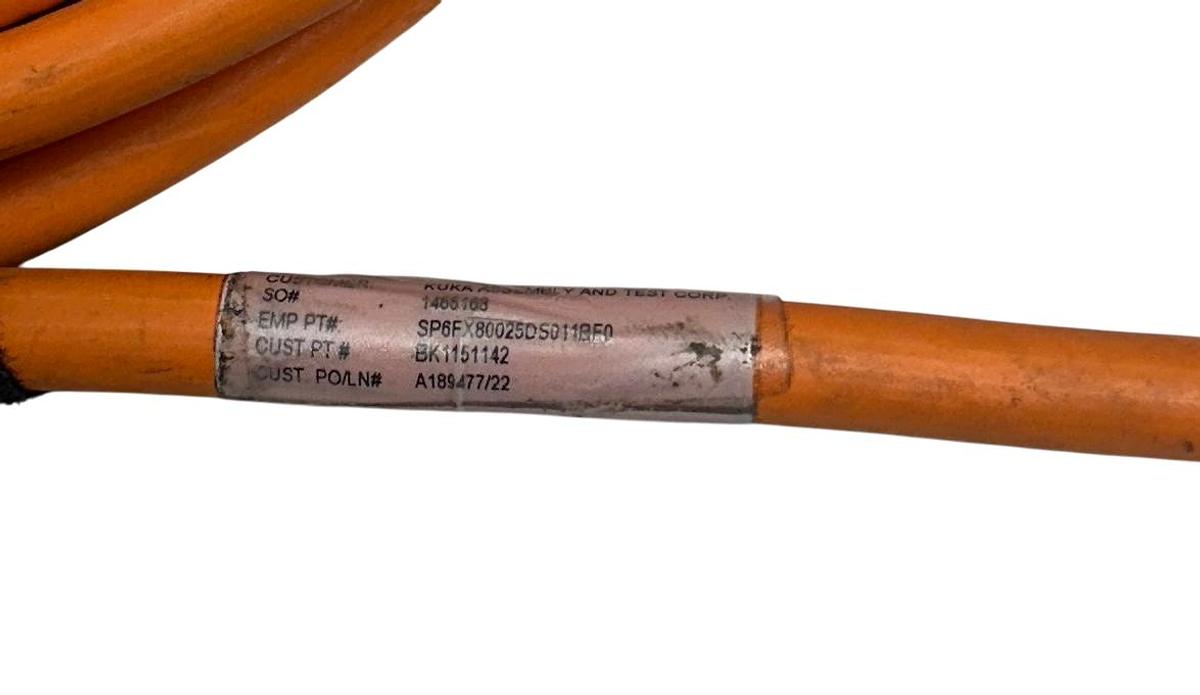 Used EMI KUKA SP6FX80025DS011BF0 / BK1151142 / 6FX80025DS011BF0 SERVO CABLE 15M NSNP