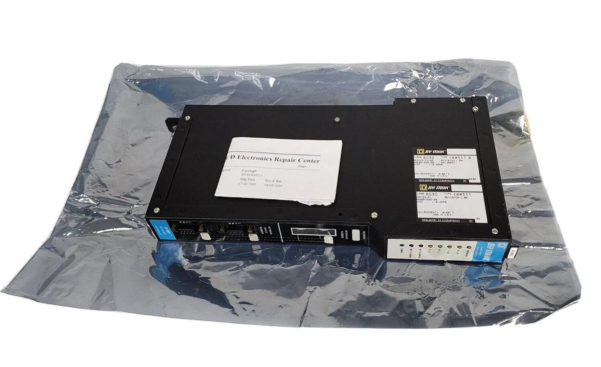 Used REPAIRED SQUARE D 8030-CRM-511 MULTI MEDIA MODULE SY/MAX 8030-CRM511R