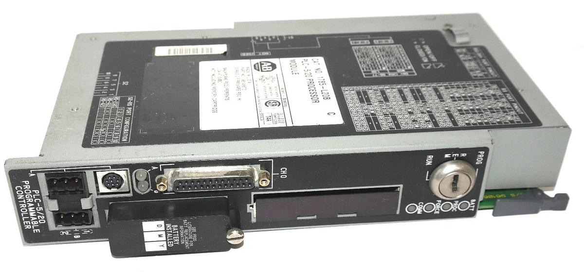 Used ALLEN BRADLEY 1785-L20B/C PLC-5/20 PROCESSOR MODULE F/W: REV. H 1785-L20B