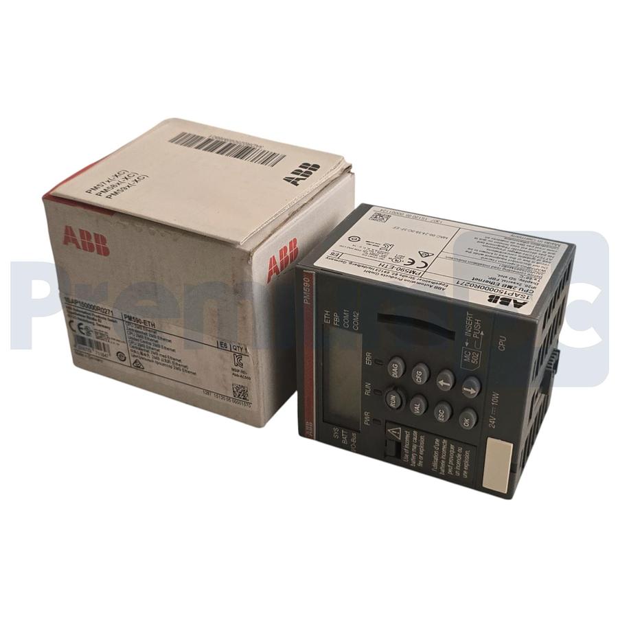 Used ABB PM590-ETH | 1SAP150000R0271 AC500 Processor Module 2MB ENet 2xRS232/485 NSMP