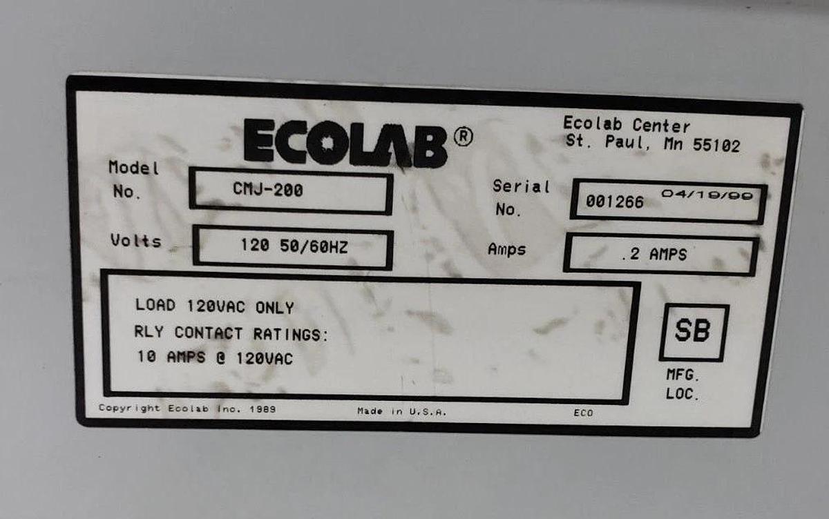 Used ECOLAB KLENZADE CMJ-200 CONTROL MASTER JR MODEL 200 TIMER MODULE CMJ200