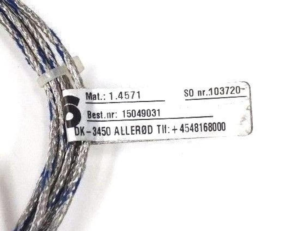 NEW AMETEK BEST. NR: 15049031 THERMOCOUPLER MAT. 1.4571 TYPE: 1 X L, TEMP. +400C