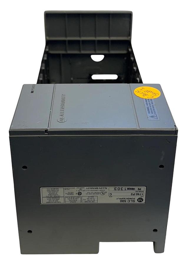 Used ALLEN BRADLEY 1746-P2 /C SLC 500 POWER SUPPLY W/ 1746-A7 /A SLOT RACK 7SLOT USNP