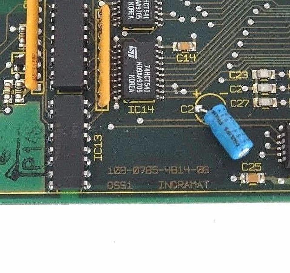 Used INDRAMAT 109-0785-4B14-06 PC CONTROL BOARD DSS1.3, 109-0785-4A14-06