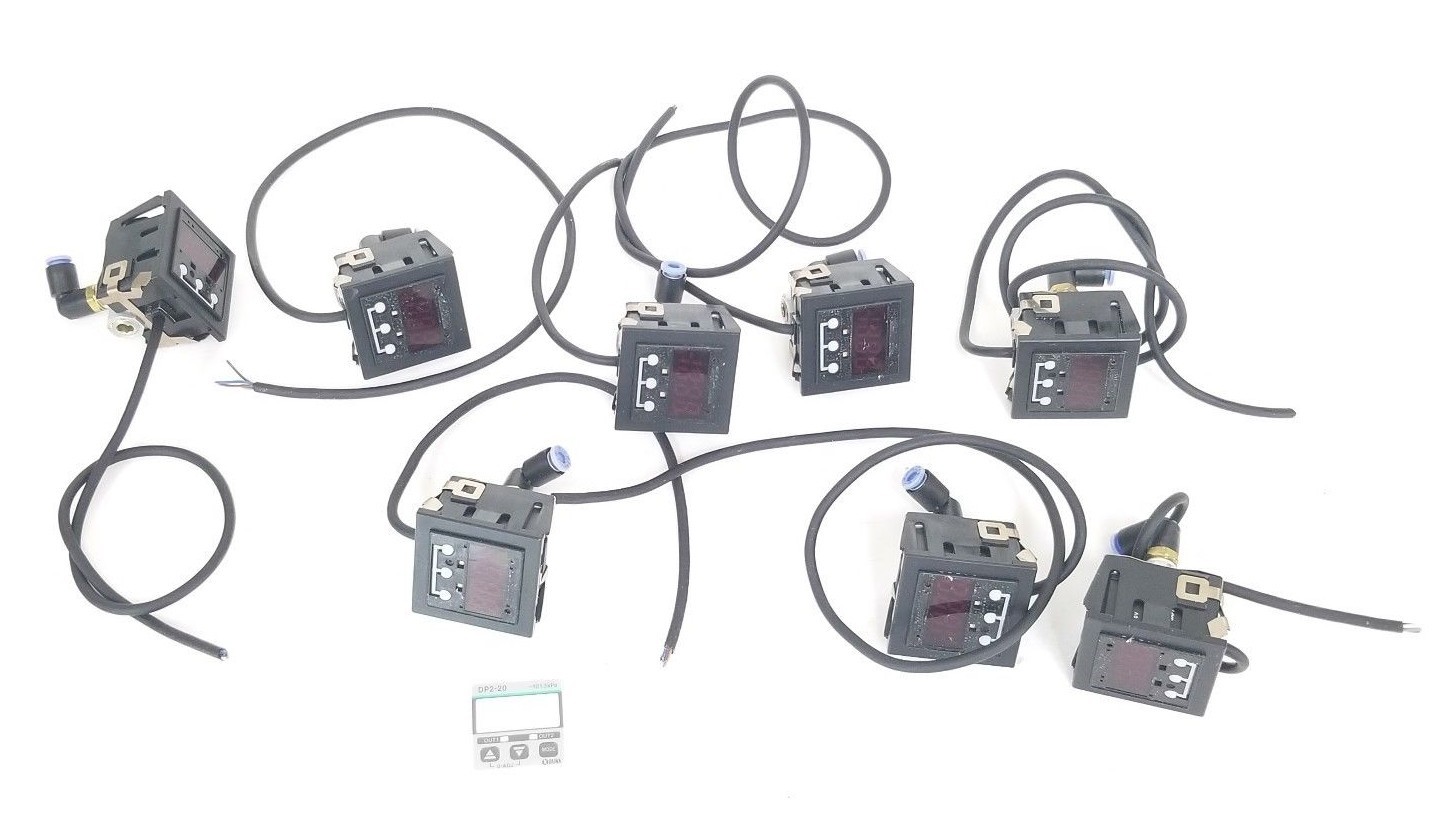 Used SUNX DP2 DIGITAL PRESSURE SENSORS DP2-?? *MISSING FACEPLATES, INCOMPLETE P/N*