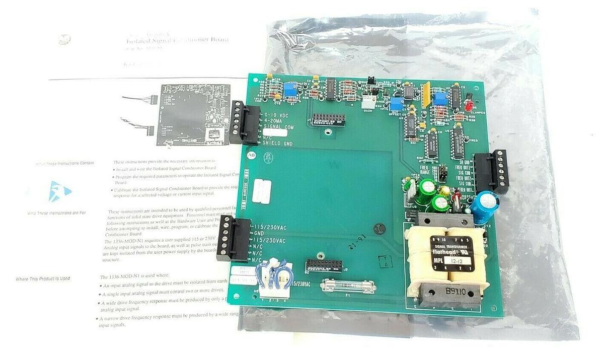 NIB ALLEN BRADLEY 1336-MOD-N1 ISOLATED SIGNAL CONDITIONER BOARD 120760 140122