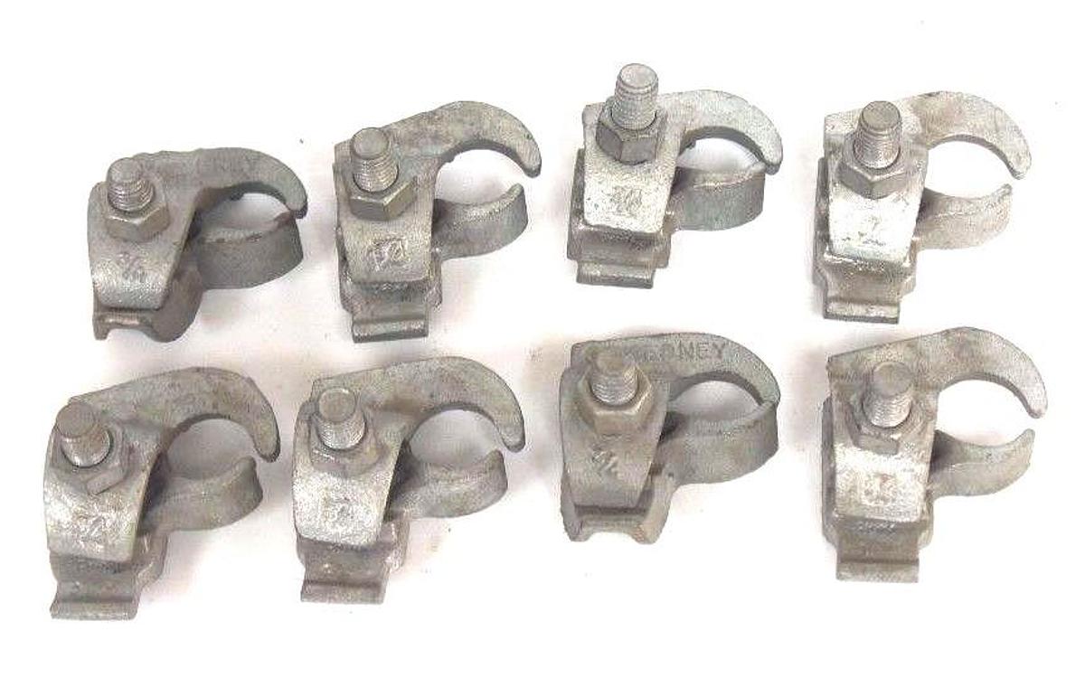 Used LOT OF 8 NEW GEDNEY UEC75 3/4" EDGE TYPE CONDUIT CLAMPS