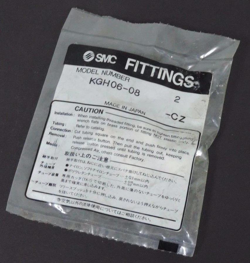 Used LOT OF 16 NEW SMC KGH06-08 MALE CONNECTOR FITTINGS KGH06-08-CZ