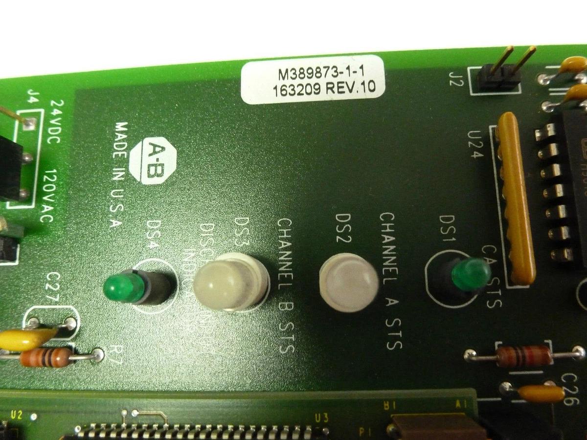 Used ALLEN BRADLEY SP-155993 M389873-1-1 163209 REV. 10 155993 COMMUNICATION BOARD