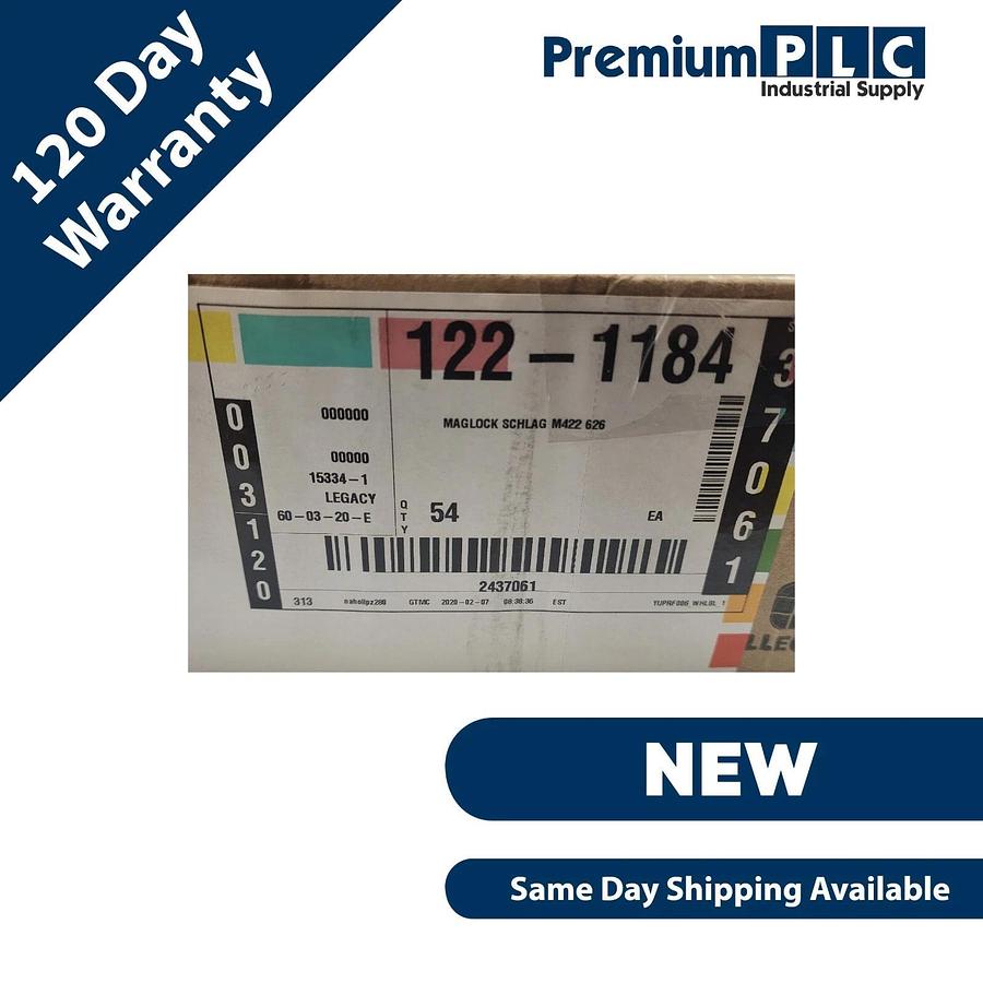 Used NEW SCHLAGE MAGLOCK M422 DOUBLE ELECTROMAGNETIC LOCK KIT, 500LBS, M420 SERIES