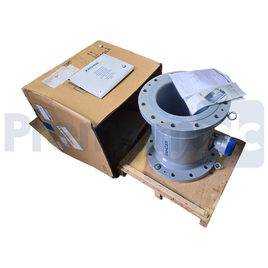 Used KROHNE DN300 mm / 12" inch ELECTROMAGNETIC FLOW METER OPTIFLUX 4000-DIV2 NSMP