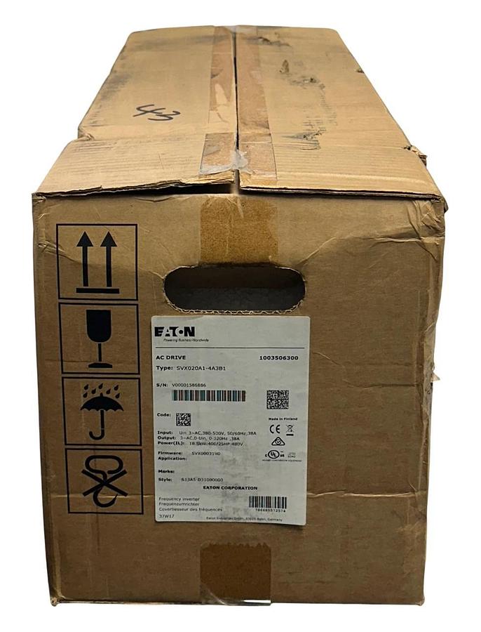 EATON SVX020A1-4A3B1 / SVX020A14A3B1 SVX9000 AC INVERTER DRIVE 18.5kW/25HP NSMP