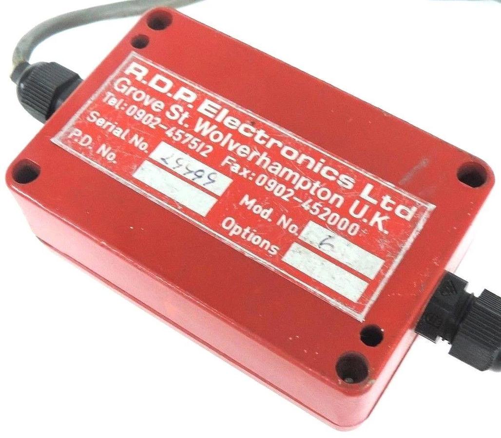Used RDP ELECTRONICS S7DC TRANSDUCER AMPLIFIER 10-36VDC, W/ CABLES