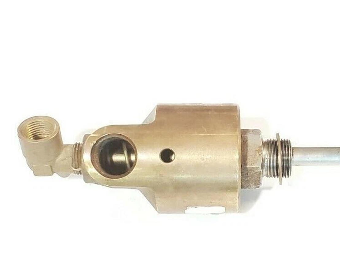 Used DEUBLIN 255-000-284 ROTARY UNION JOINT W/ ~3FT METAL EXHAUST HOSE 255000284