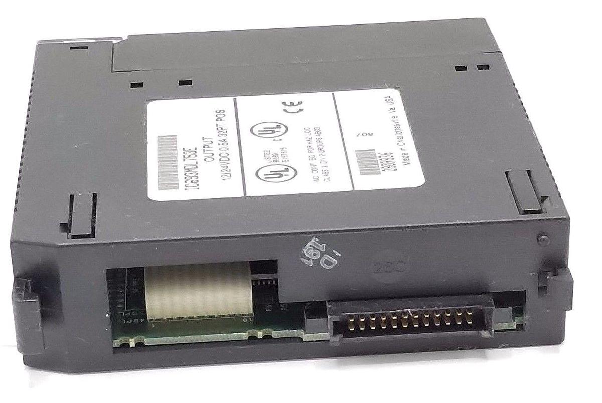Used GE FANUC IC693MDL753E OUTPUT MODULE 12/24VDC, 0.5A, 32 PT POS