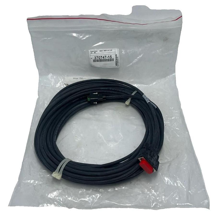 Used Heidenhain 370747-15 Adapter Cable | 15-Pin D-Sub (Female) | Genuine Part