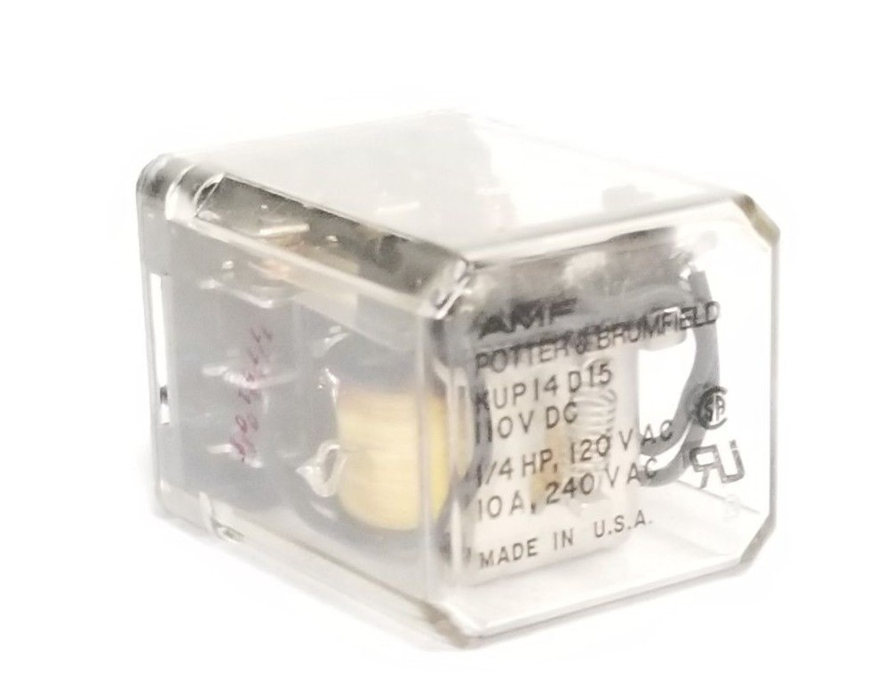 Used AMF POTTER & BRUMFIELD KUP-14-D15 110VDC RELAY KUP14D15110