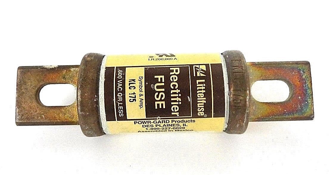 Used NEW LITTELFUSE KLC 175 RECTIFIER FUSE KLC175, 600 VAC OR LESS