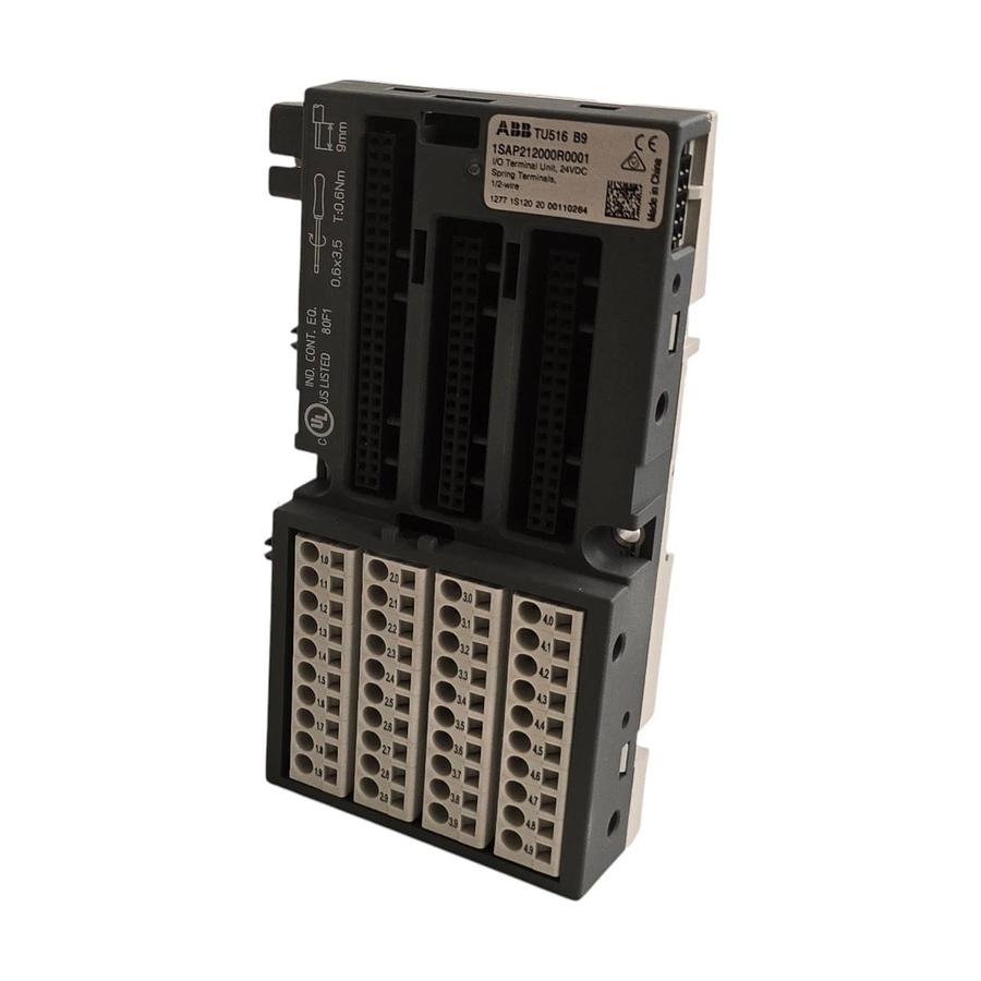 ABB TU516 B9 1SAP212000R0001 S500 I/O Terminal Unit for Analog & 24VDC I/O NSMP