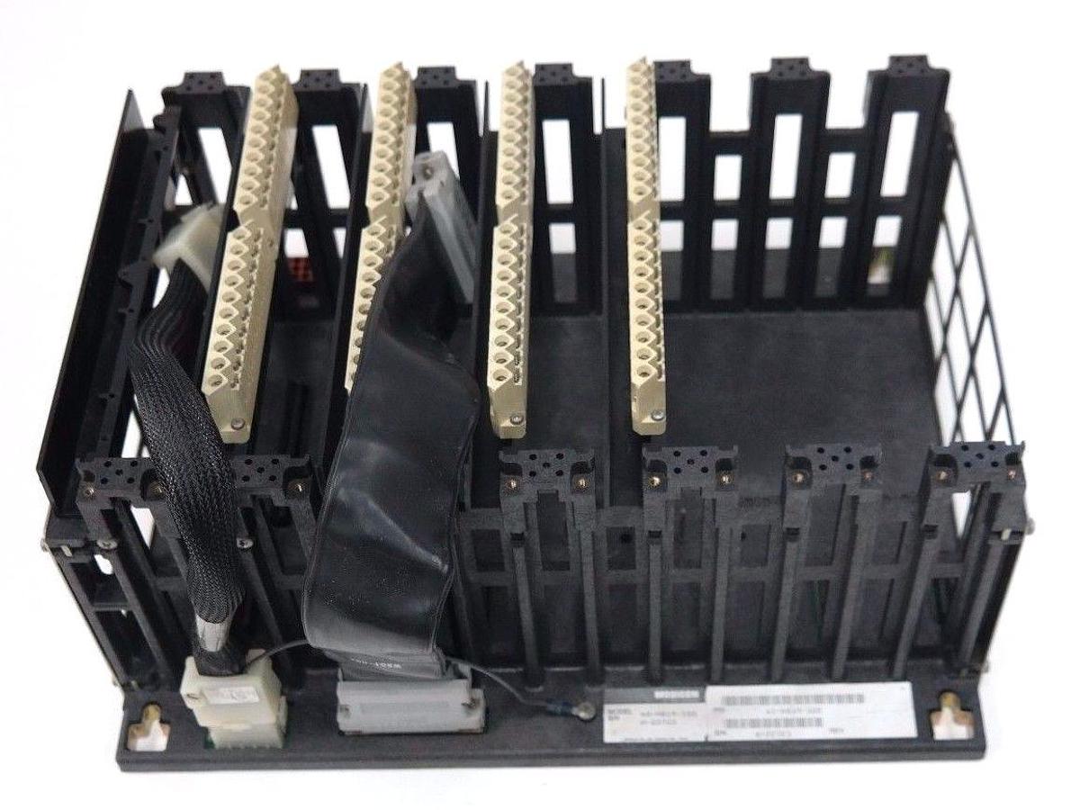 Used MODICON AS-H819-100 7-SLOT RACK 19" LENGTH ASH819100 WITH W801-002/W808-002