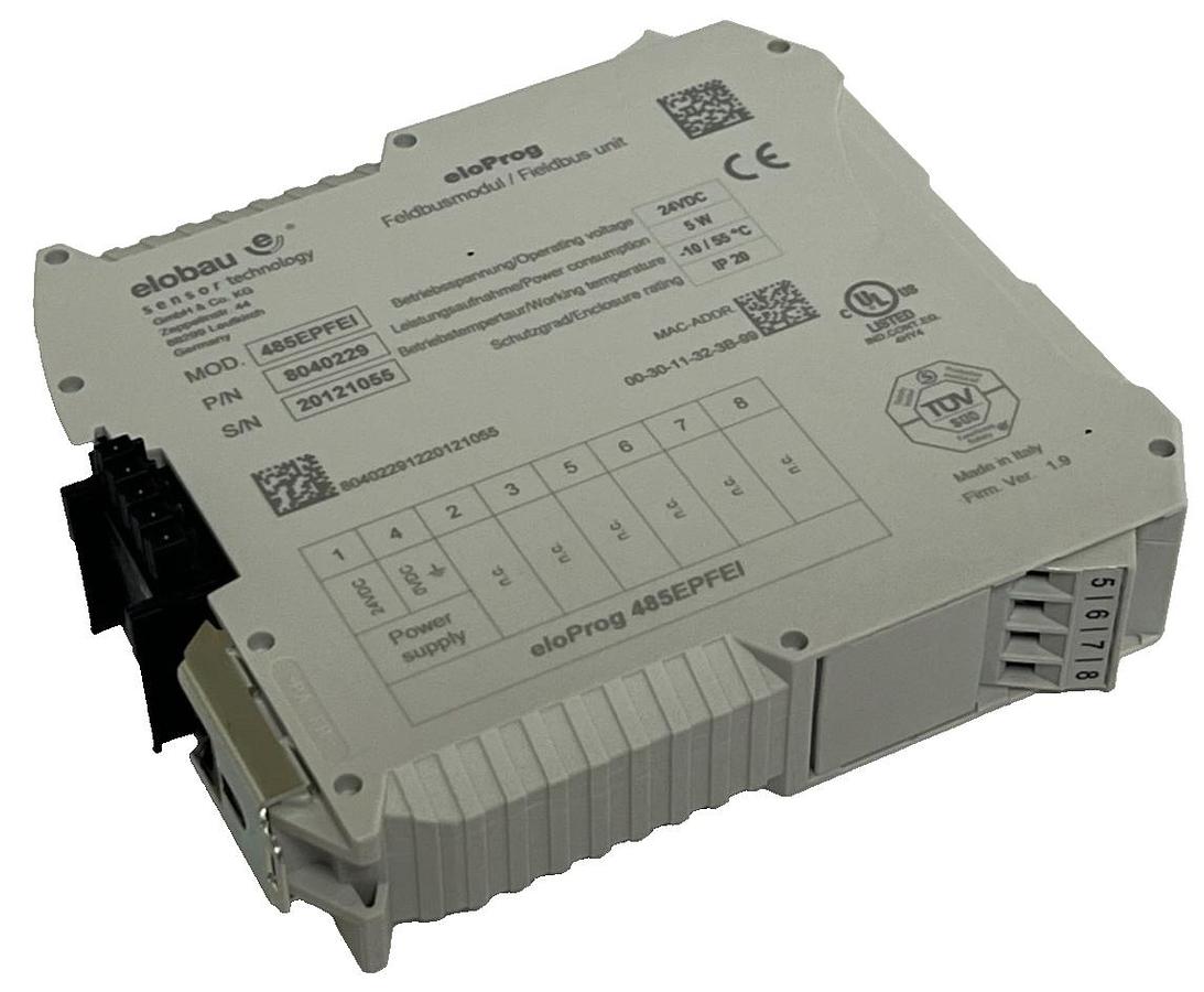 Used Elobau 485EPFEI eloProg Fieldbus Module - ENet/IP Safety Expansion 24V 8040229