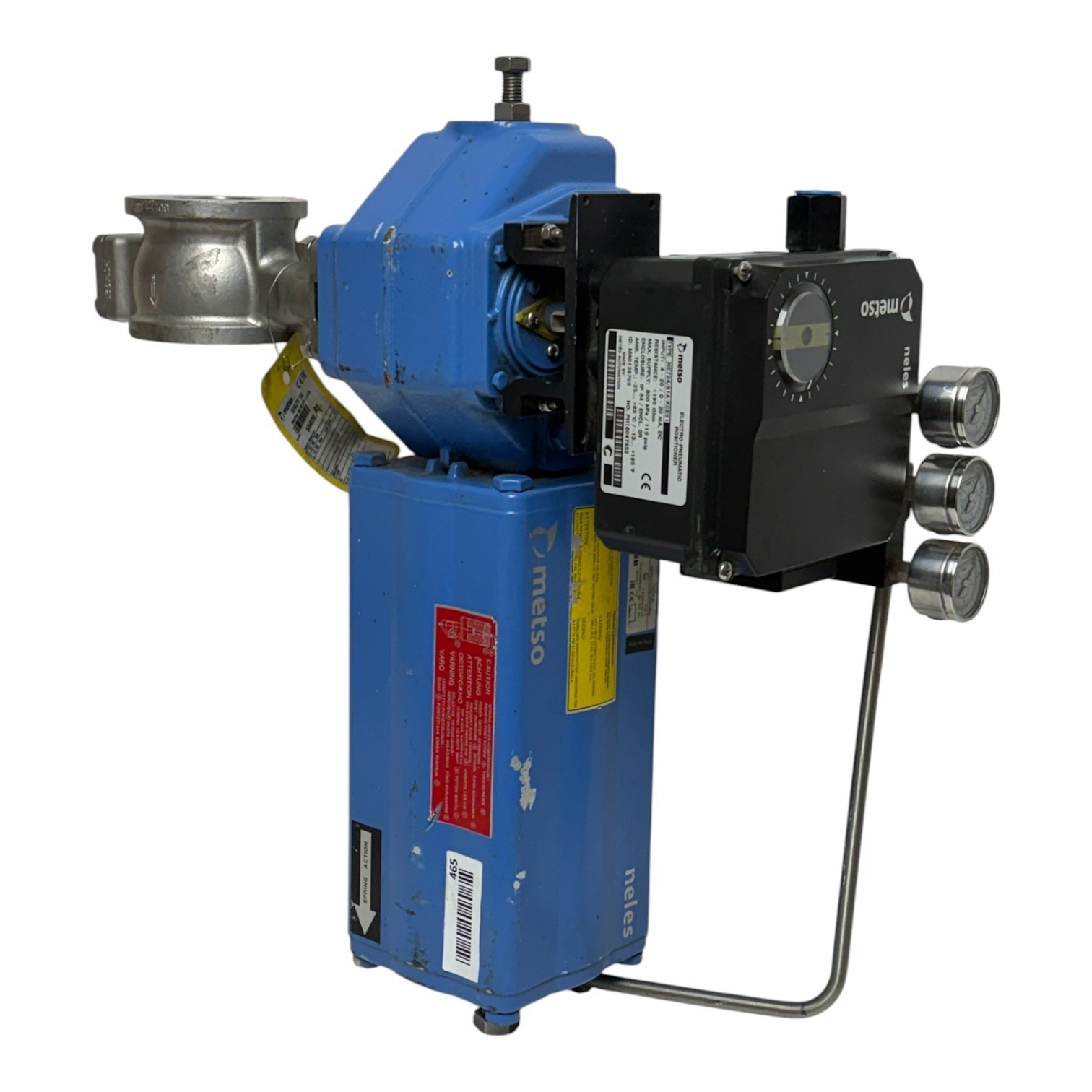 Used Metso Neles RAA050AS Ball Valve with B1JU8/35L Actuator and NE724 Positioner