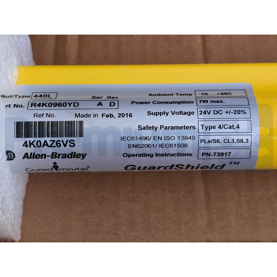 Used Allen-Bradley 440L-R4K0960YD /A GuardShield Safety Light Curtain Receiver NSMP