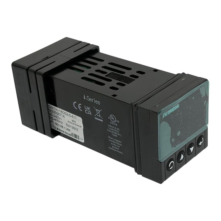 Used Omega CNiTH-i16D53-5-EIT Dual Temp RH Controller iSeries New