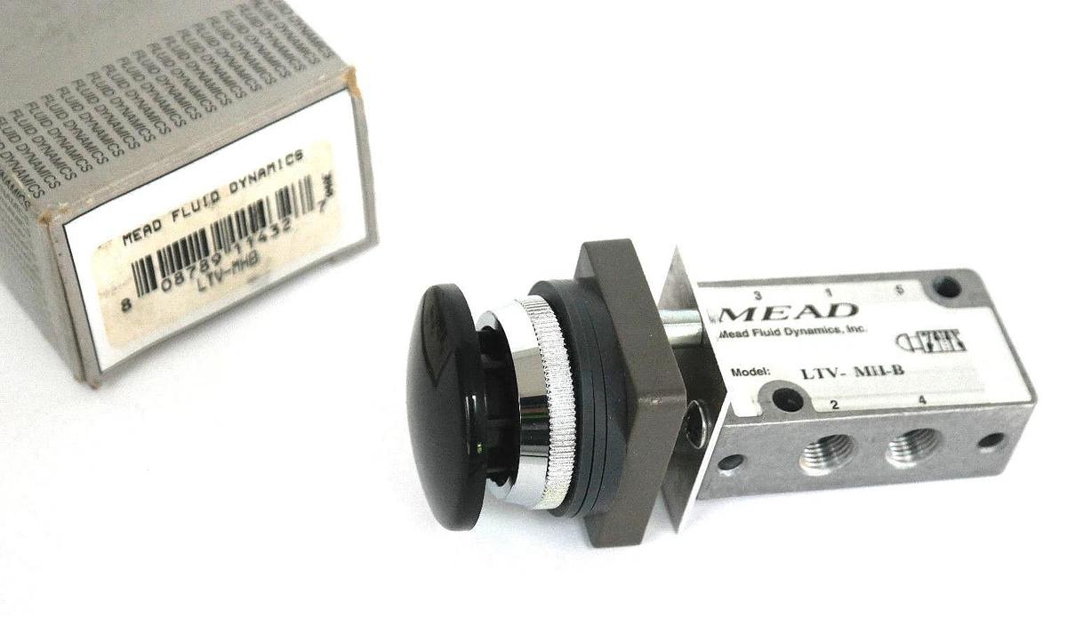 Used NIB MEAD LTV-MHB MUSHROOM HEAD 4-WAY LIGHT TOUCH VALVE LTVMHB