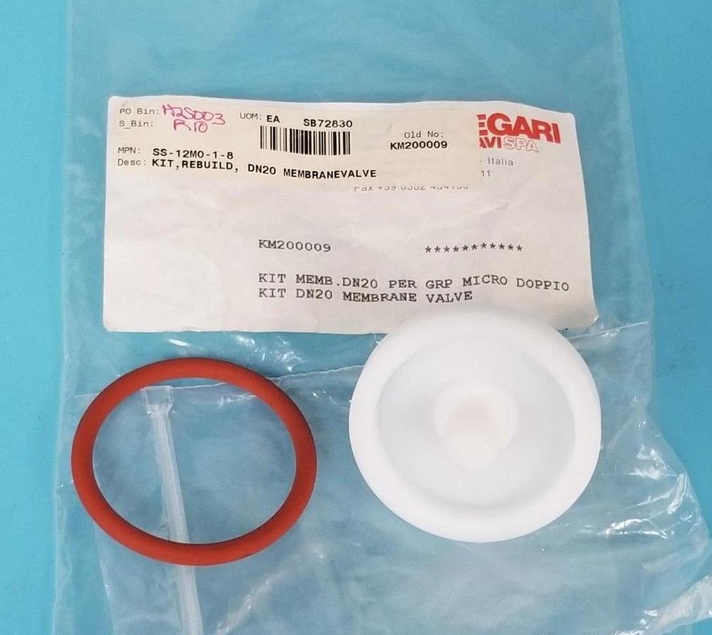 Used NEW FEDEGARI AUTOCLAVI SPA SS-12M0-1-8, KM200009 KIT MEMBRANE VALVE