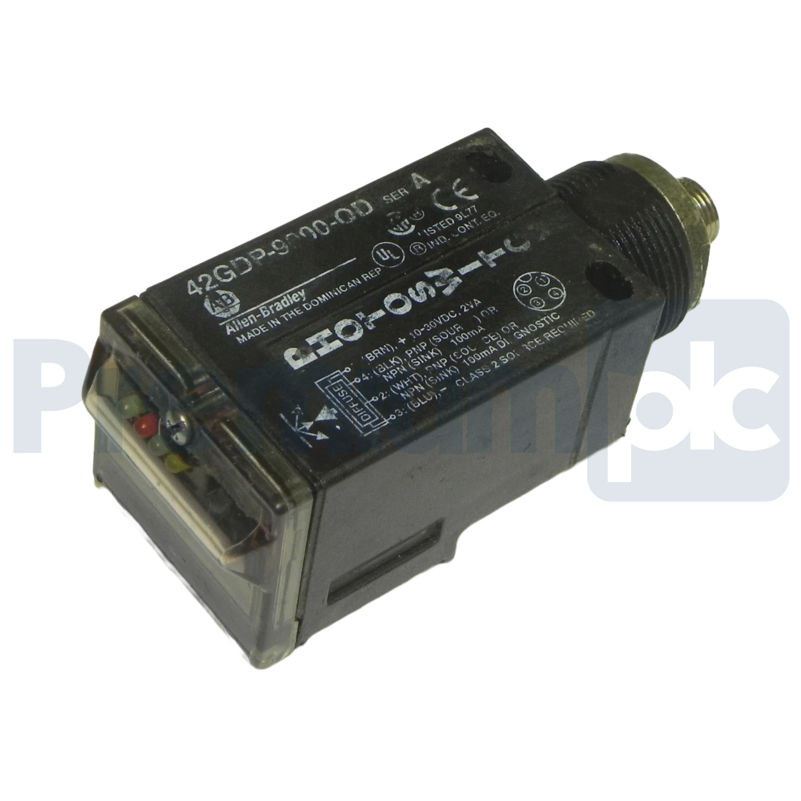 Used Allen Bradley 42GDP-9000-QD /A Series 9000 PHOTOSWITCH GP Sensor 42GDP9000QD