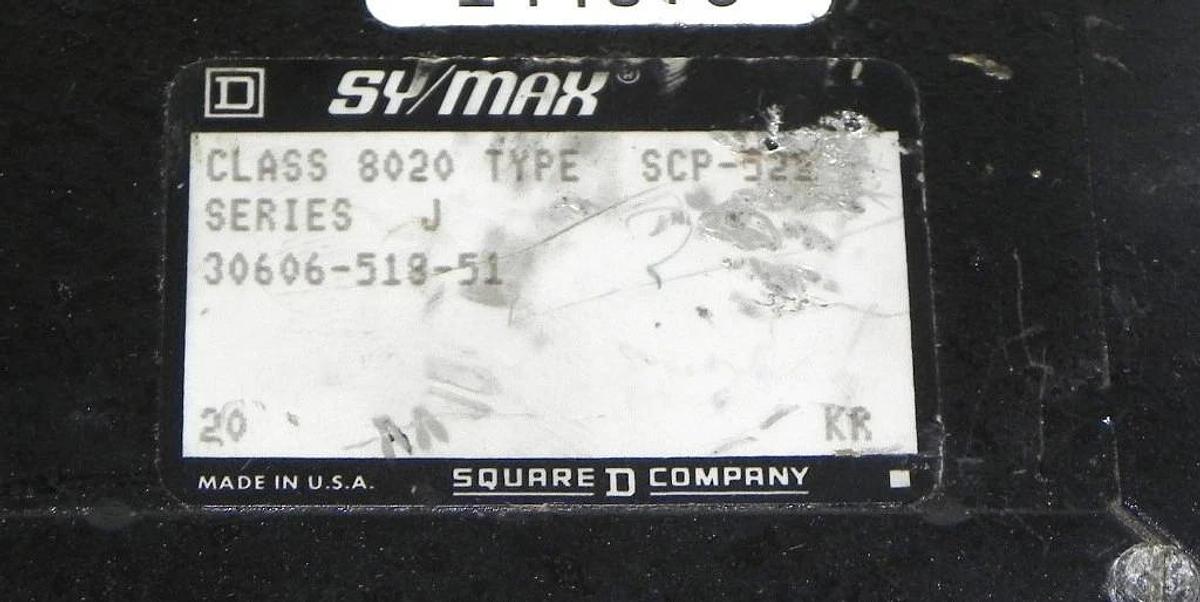 Used SYMAX 8020-SCP-522 MODEL 300 PROCESSOR MODULE W/1K RAM 8020SCP522