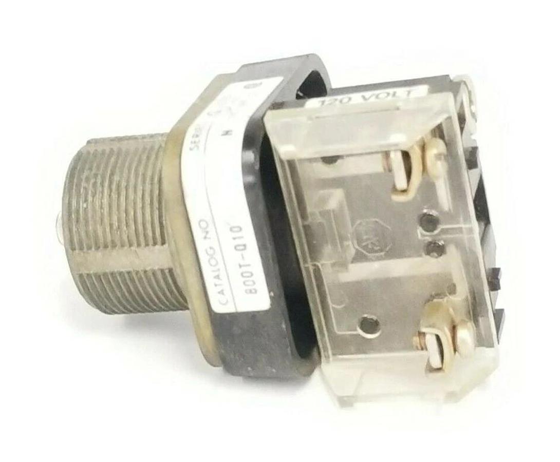 Used ALLEN BRADLEY 800T-Q10 SER. N PILOT LIGHT 120V (DAMAGED)