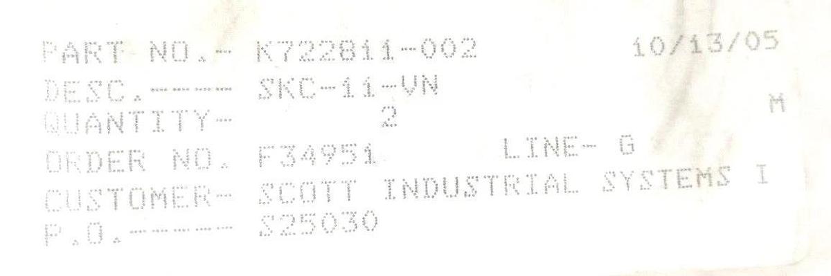 LOT OF 2 NEW OIL GEAR COMPANY K722811-002 SEAL KITS K722811002