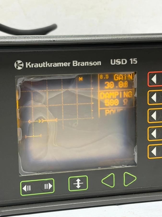 Used Krautkramer Branson USD 15 Ultrasonic Flaw Detector Model USD-15 Working Unit