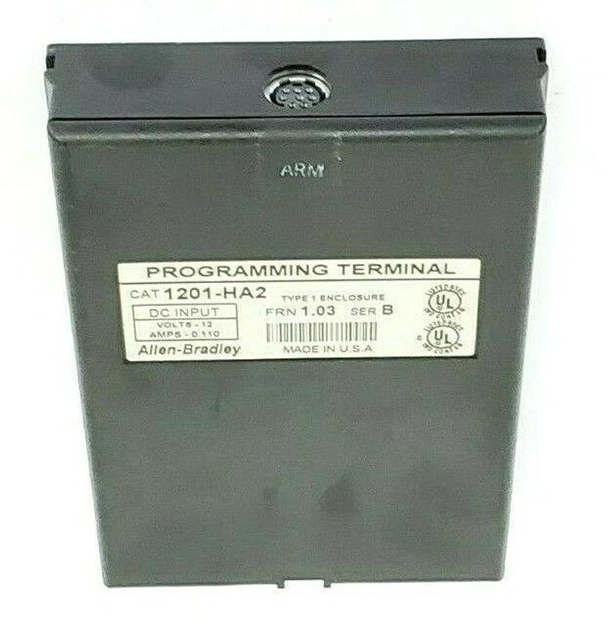 Used ALLEN BRADLEY 1305-BA03A-HA2 AC DRIVE SER. B  W/ 1201-HA2 (MISSING FRONT PLATE)